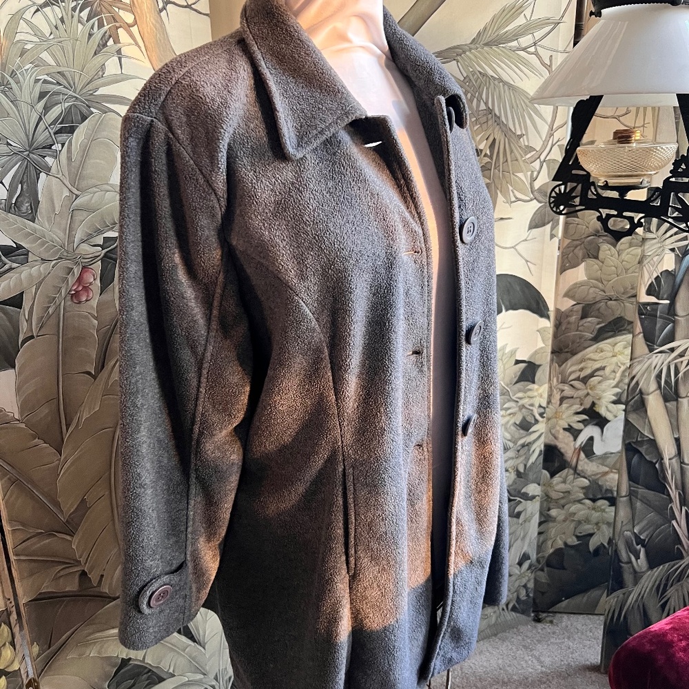 Roaman's Gray fleece coat